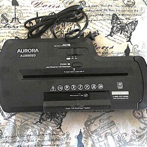 BRAND NEW Aurora AU800SD Paper Credit Card CD Shredder Stripo Cut NWOT